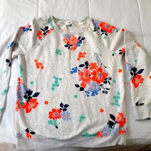 Barely worn Old Navy floral sweater